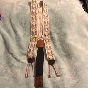 Dollar bill cole-Haan suspenders